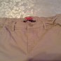 Girls Size 12S Justice shorts long uniform khaki flat front