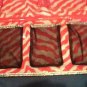 New Justice closet hanger organizer travel accessory pink and black zebra print