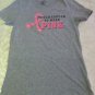 Wrangler shirt Breast Cancer Size large gray Tough Enough To Wear Pink girls