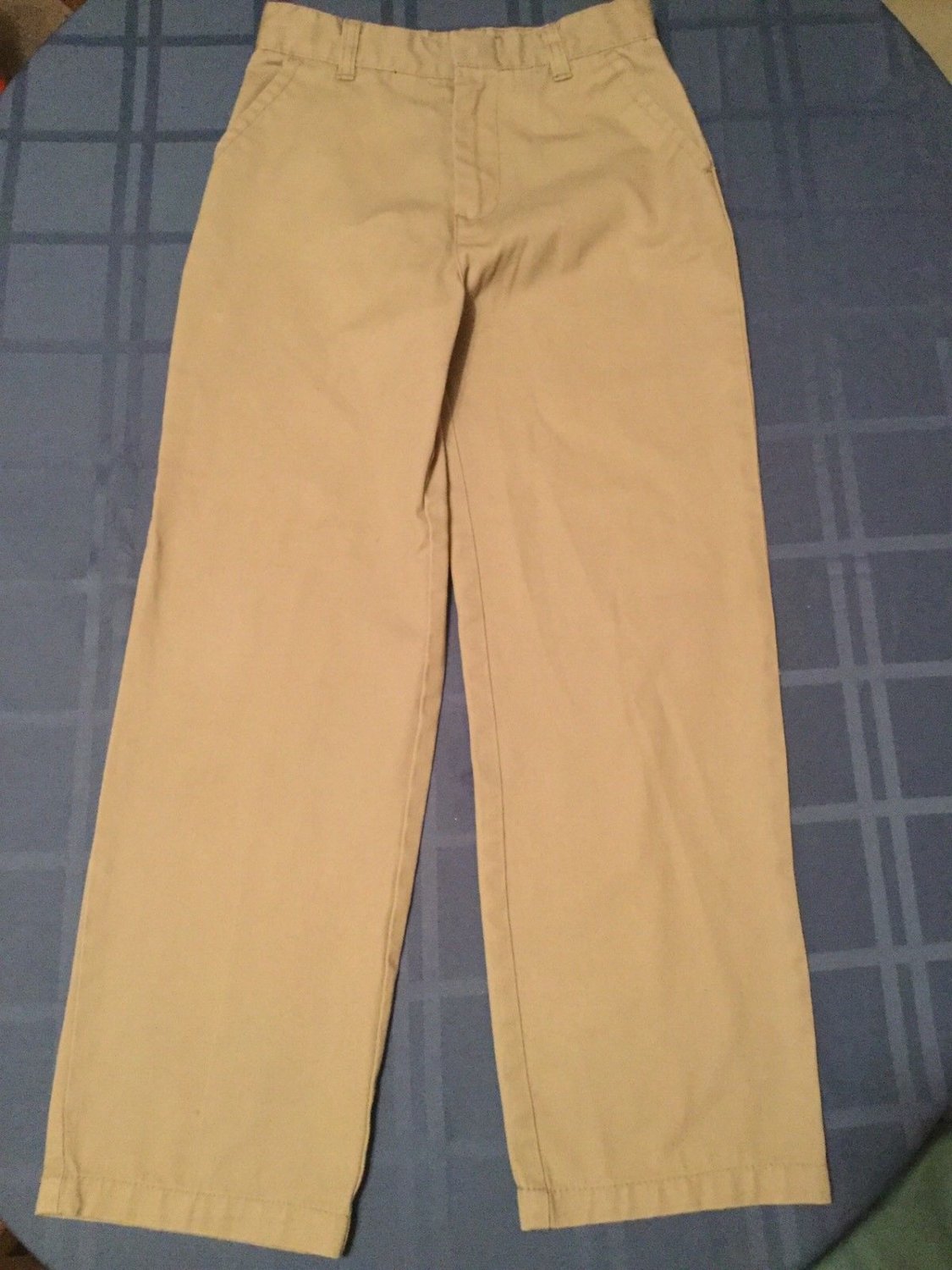 Boys Size 10 Husky George pants khaki uniform  flat front