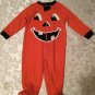 Girls Boys Size 3-6 mo. Thanksgiving pumpkin jumpsuit outfit Jack o Lantern