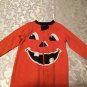 Girls Boys Size 3-6 mo. Thanksgiving pumpkin jumpsuit outfit Jack o Lantern