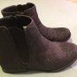 Girls Size 5 PS Aeropostale boots black glittered ankle boots rodeo western