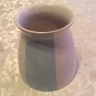 Edible Arrangements vase striped daisy ceramic blue white 4.5 x 4.5 x 3.5 inch