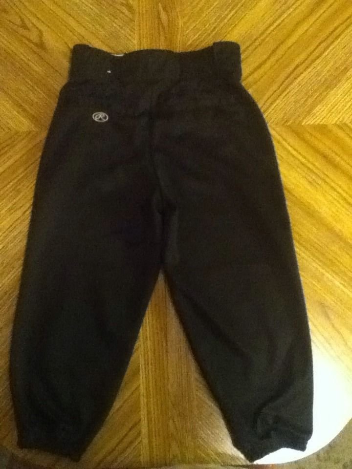 Rawlings baseball softball Tball pants Youth Small Boys Girls black sports