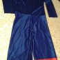 Rubies Superman costume Size medium jumpsuit cape Vintage blue Boys