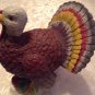 Fall Turkey centerpiece hand painted resin holiday  7.5 x 7 x 6