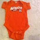 Size 0 3 mo MLB Houston Astros baseball 1 piece outfit orange Boys Girls