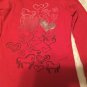 Valentines Day Size 7 Limited Too top Size 7/8 Athletic Works pants red outfit