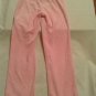 Valentines Day Size 6 Justice pants yoga sweat pink glitter heart LOVE girls