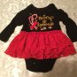Size 3 - 6 mo Garanimals dress black & red Holiday Girls