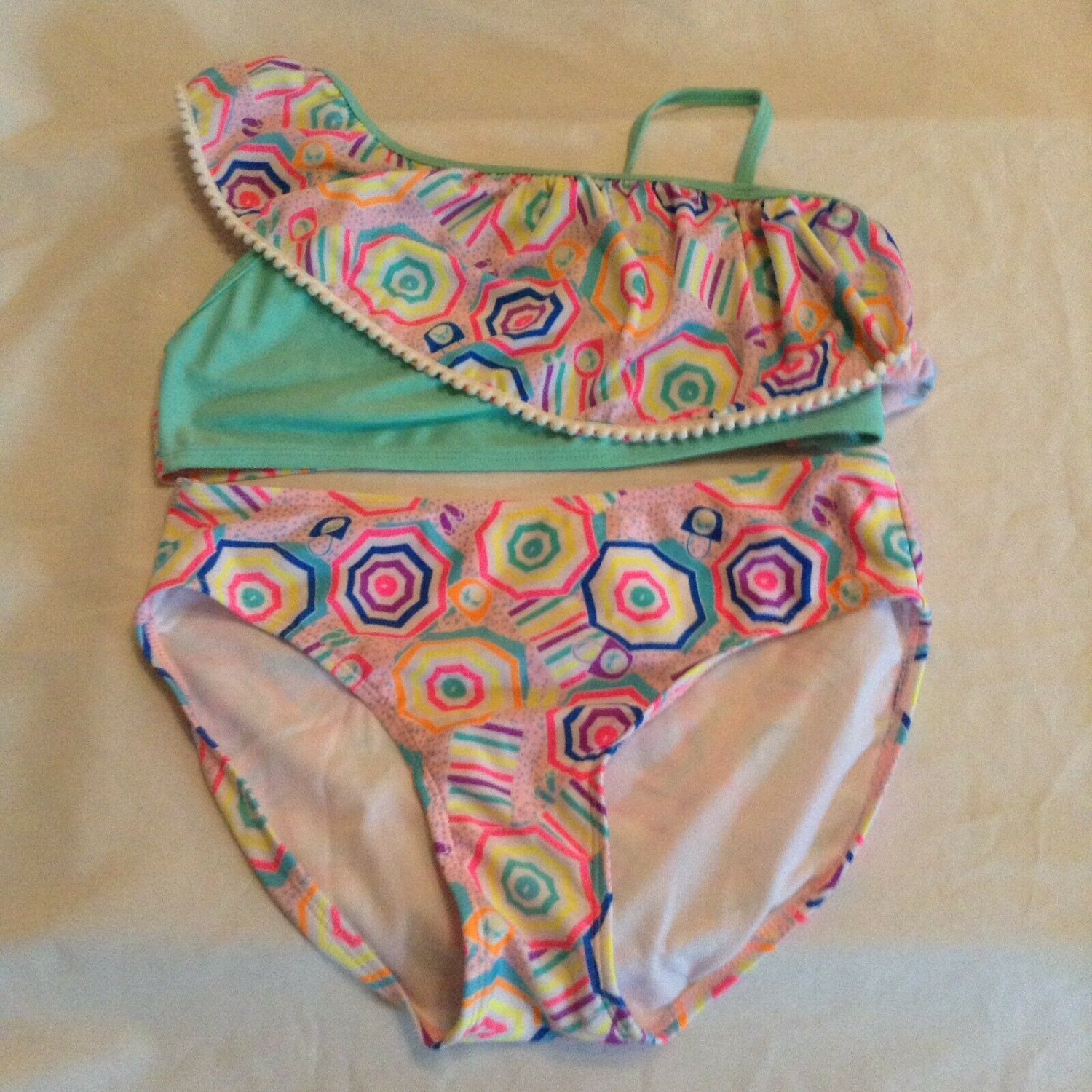 Cat & Jack bikini set Size 14 Size 16 XL swimwear beach 2 piece multi color