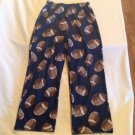 Size 6 8 M youth NCAA pajamas Up Late football lounge pants blue sleepwear