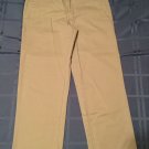 Boys Size 16 Regular George pants uniform khaki flat front button New