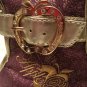 Size 6.5 Apple Bottoms shoes Kishia purple gold shoes hi-top clearance