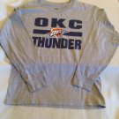 NBA OKC Oklahoma Thunder sweatshirt Size 10  12 long sleeve sweater gray sports