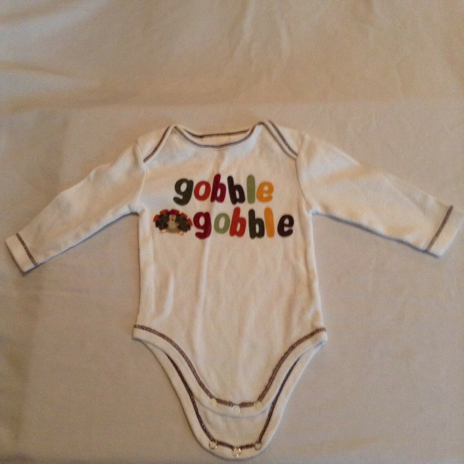 Size 3  6 mo Mini Wear outfit Turkey 1 piece long sleeve Girls Boys