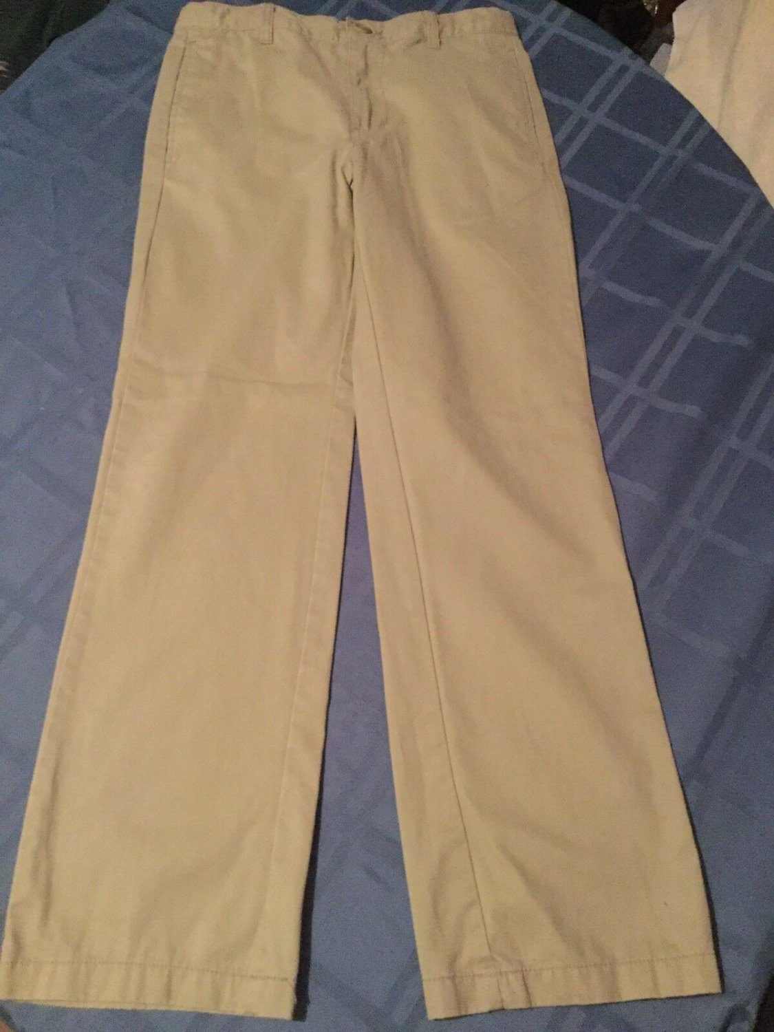 Boys Size 14 Husky Cherokee pants ultimate khaki flat front uniform pants boys