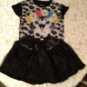 Skirt set 2 piece lot Size 6/6X Forever&Always top leopard black Girls