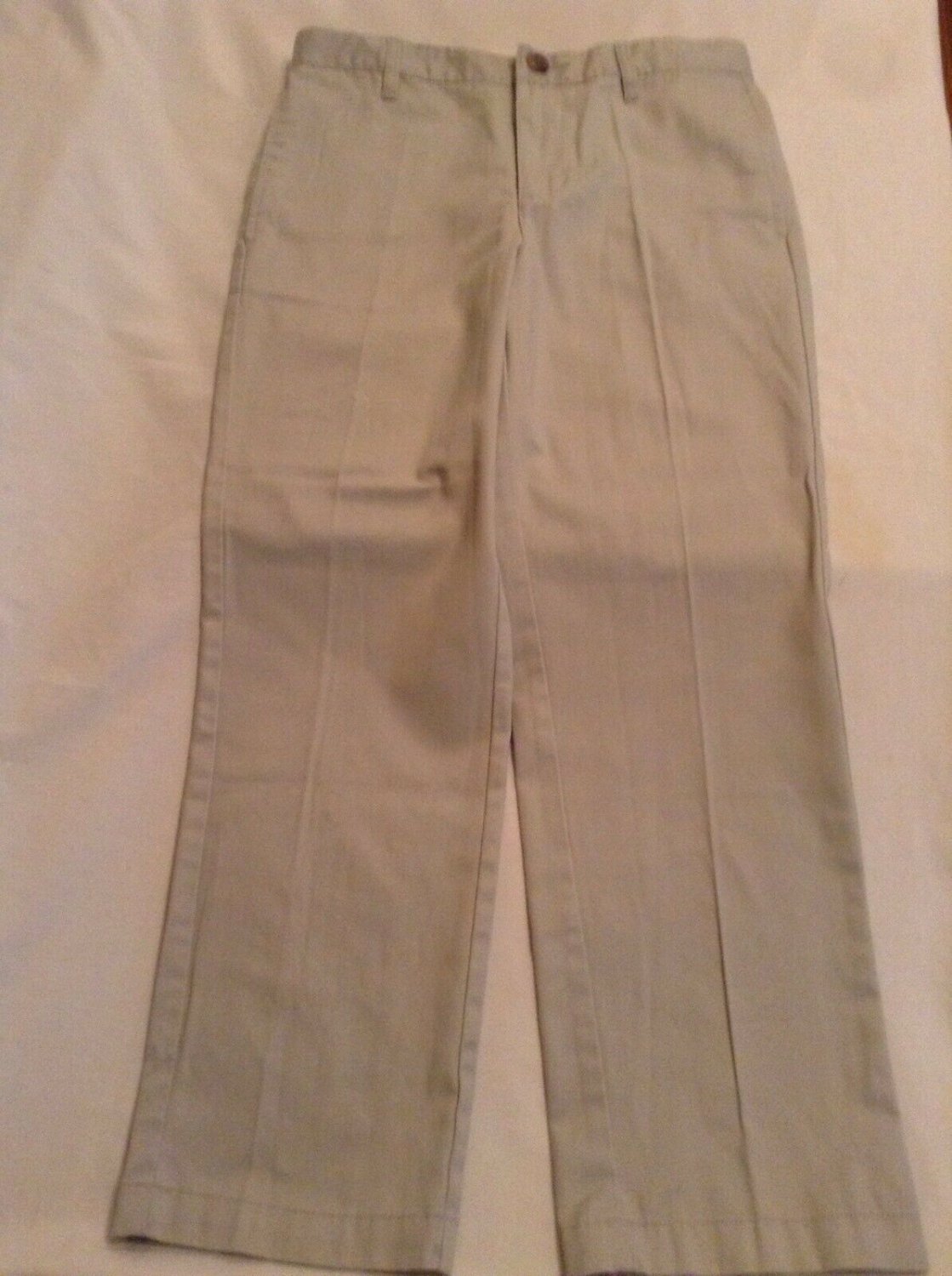 Size 12 Husky Cat & Jack pants khaki flat front uniform boys