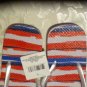4th of July Size 9 10 L flip flops thongs shoes USA Flag patriotic New Ladies