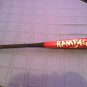 Bat Easton Rampage  7 baseball bat  28 inch 21 ounces black red Model BX45
