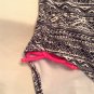Breaking Waves swimwear Size 16  1 piece black white striped girls New