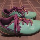 Under Armour cleats Size 1 Youth soccer softball baseball blue purple shoes