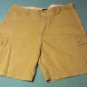 Fathers Day Mens Size 38 Izod shorts khaki cargo flat front  Inseam 9 inches