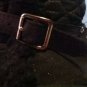 Girls Size 5 Justice boots black metallic faux fur lining sequin belt