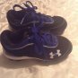 Under Armour shoes Size 10K black blue baseball sports cleats boys