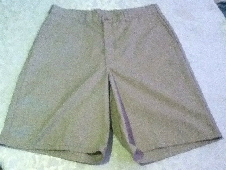 Fathers Day Size 36 Dickies shorts long khaki flat front shorts Inseam 10 inch