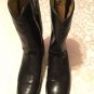 Ladies Girls Size 5 1/2 Diamond J boots 3703 black Roper Western Cowboy rodeo