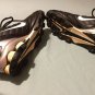Nike shoes Size 8 baseball shox softball athletic cleats black silver Mens