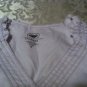 New Womens ladies Size medium Crayola uniform top pullover shirt white V-neck