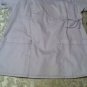 New Womens ladies Size medium Crayola uniform top pullover shirt white V-neck