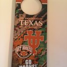 Door langer NCAA University of Texas Longhorns UT Austin dorm hanger sign