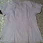 Size medium Crayola uniform top smock pullover shirt white V-neck ladies new