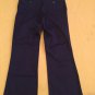 Girls New Place Size 5 pants uniform blue stretch pants with belt