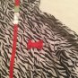 Size 6 Penelope Mack jacket hoodie zebra lightweight zipper black white girls