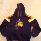 NBA Indiana Pacers Size 5 6 youth jacket Adidas basketball hoodie sweat blue New