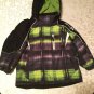 Size 4  Zero Xposur coat winter jacket All Weather black green hoodie boys