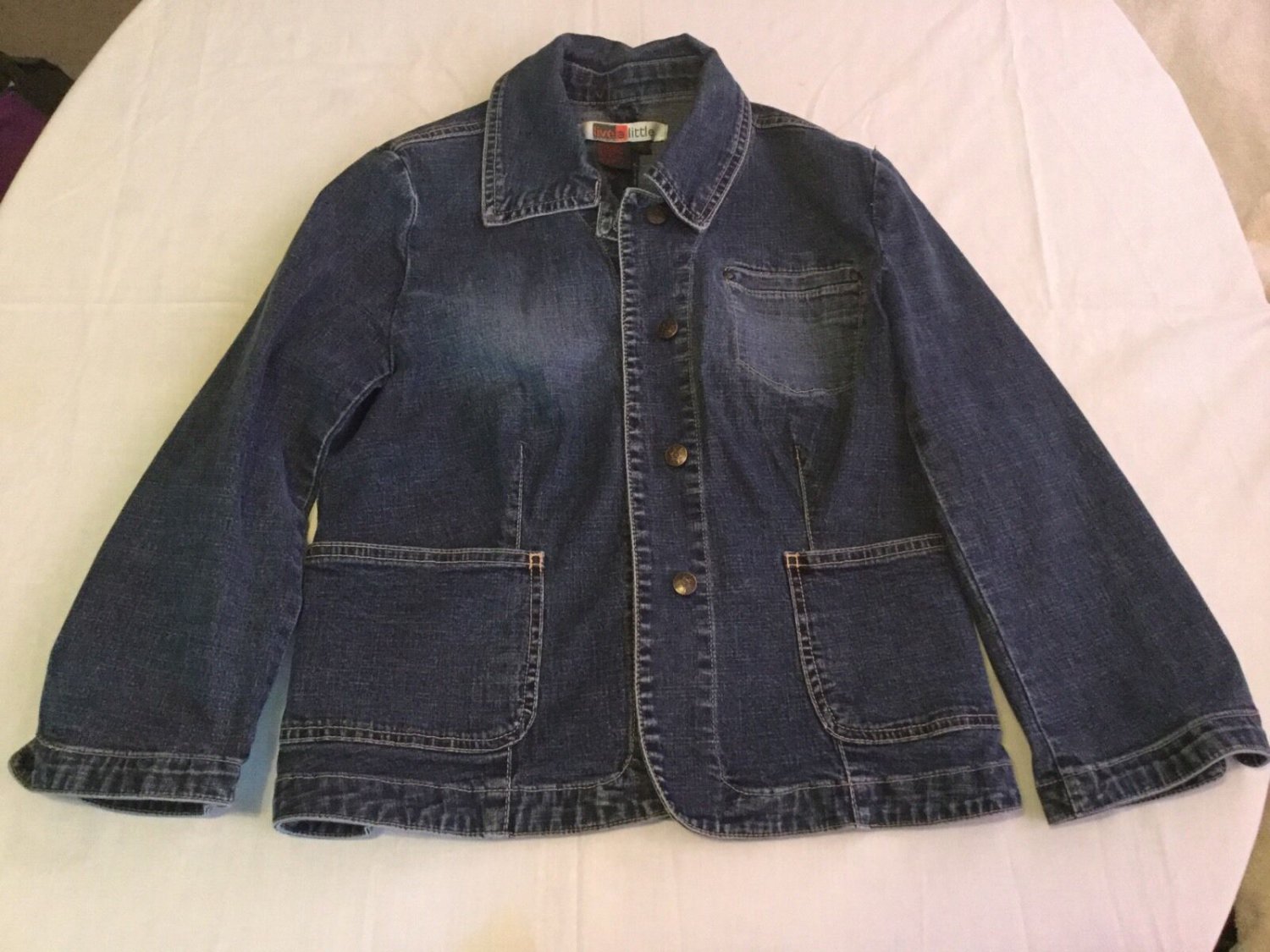 Size medium Live A Little jacket coat western rodeo blue jean womens ladies