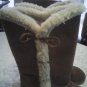 Size 7 Size 8 boots brown faux fur ladies women