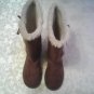 Size 7 Size 8 boots brown faux fur ladies women