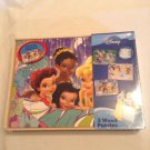 3 Disney Princess puzzles wood 24 pieces each Cardinal Industries storage box