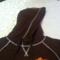 Size large U S Polo Assn. hoodie pullover sweat shirt jacket top brown Girls New
