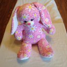 Easter Build A Bear bunny rabbit daisy floral floppy ears 17 inch pink plush
