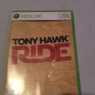 Tony Hawk Ride   XBOX 360 video game  Includes manual case and game
