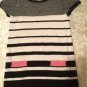 Size 4T Joe Fresh dress sweater dress black striped holiday girls